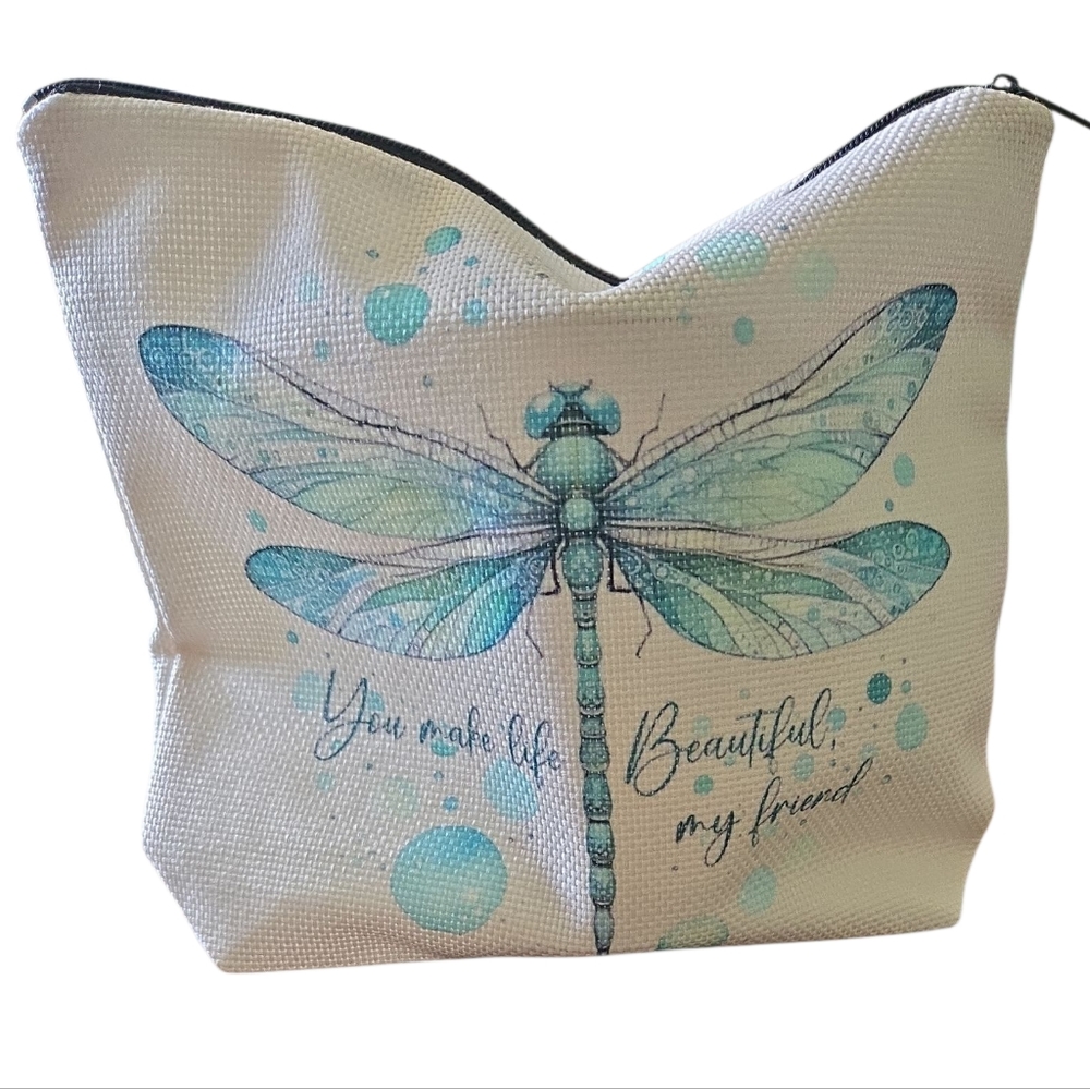 Dragonfly Print Cosmetic Bag - Picture 2 of 2